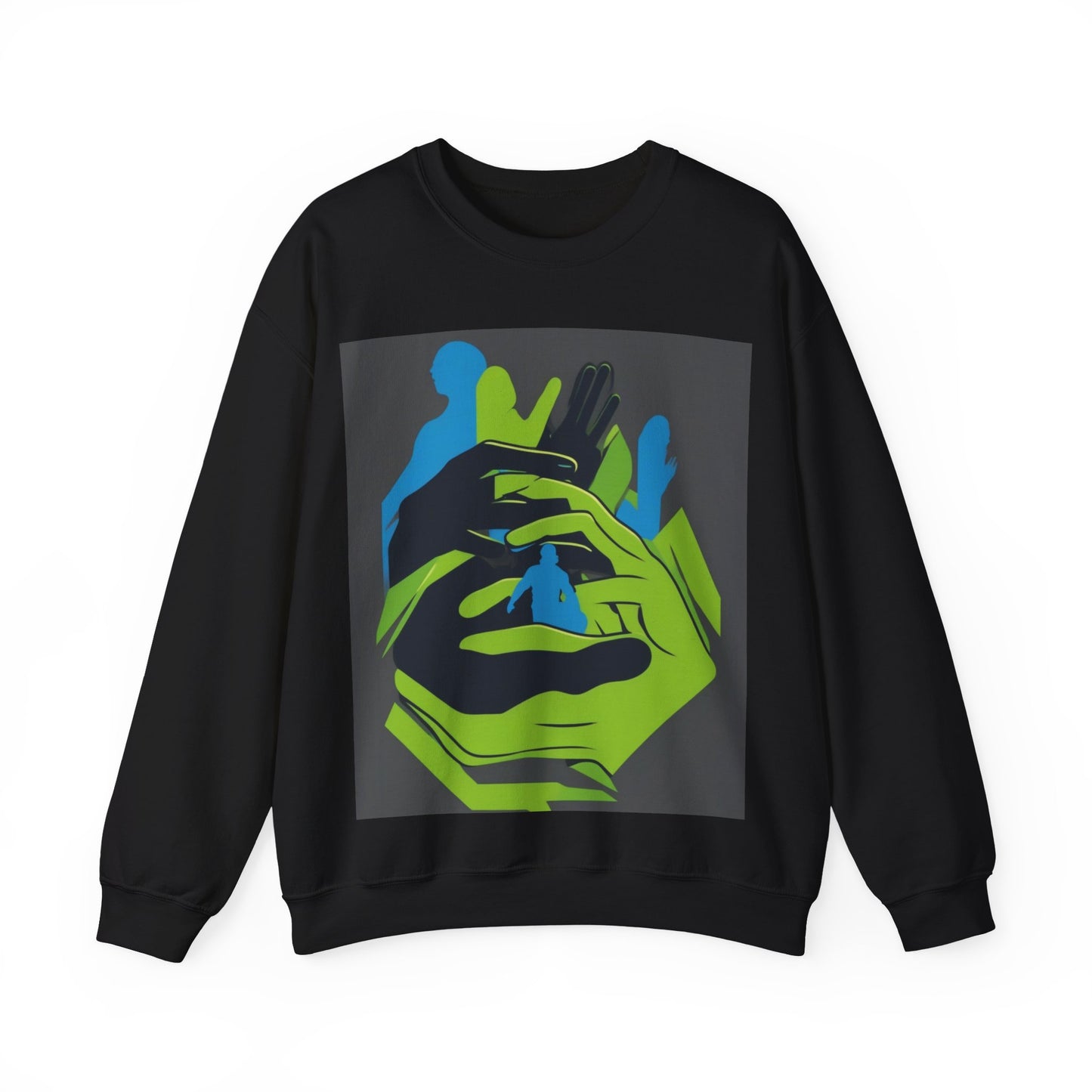 boostlete-mile-by-mile-scene-athlete-offset-modern-0824 — Unisex Heavy Blend Crewneck (G18000)