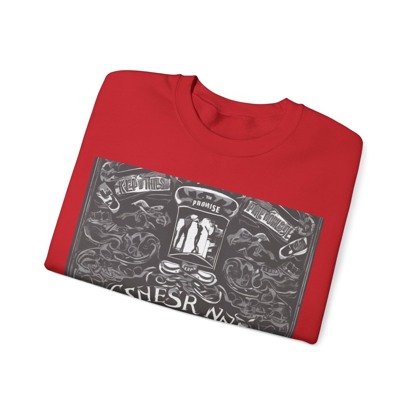 boostlete-boost-mode-type-keep-the-promise-big-monoline-0049 — Unisex Heavy Blend Crewneck (G18000)