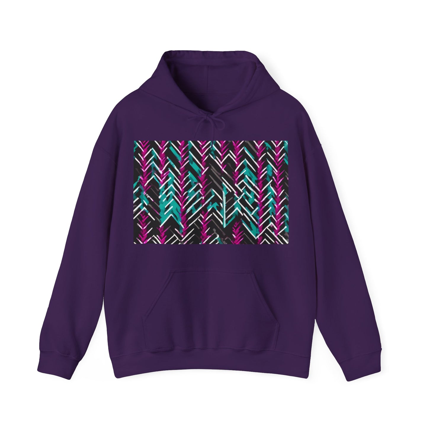 boostlete-recovery-progress-pattern-chevron-retro-0243 — Unisex Heavy Blend Hoodie (G18500)