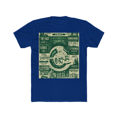 boostlete-mile-by-mile-type-fast-is-earned-big-blueprint-0041 — Unisex Cotton Crew Tee (NL 3600)