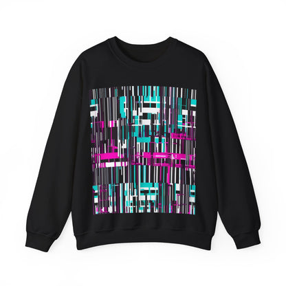 boostlete-am-crew-pattern-barcode-bold-0023 — Unisex Heavy Blend Crewneck Sweatshirt (Gildan)