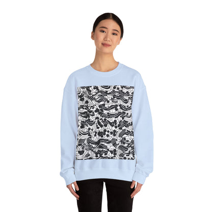 boostlete-rise-grind-pattern-dotted-line-art-0483 — Unisex Heavy Blend Crewneck (G18000)