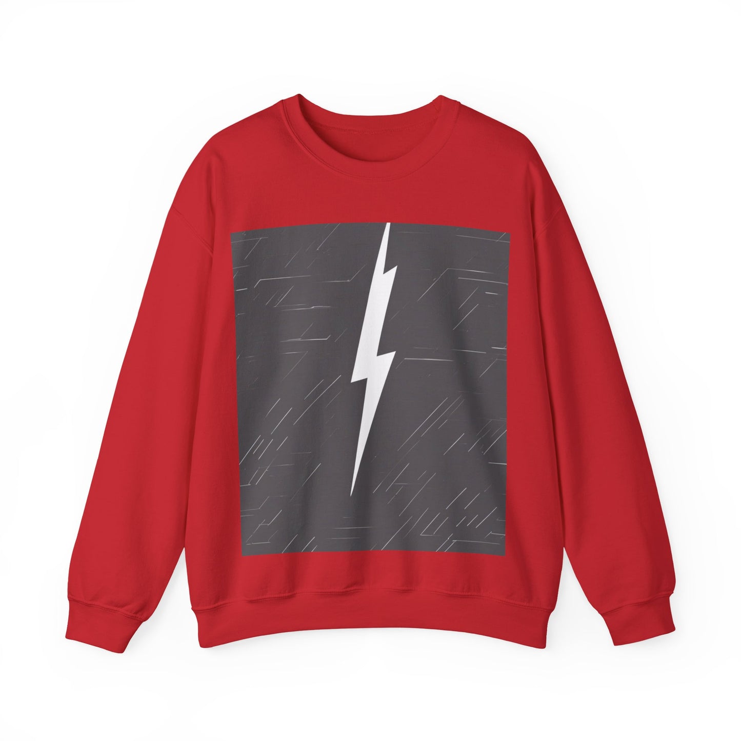 boostlete-am-crew-icon-lightning-glitch-vector-0590 — Unisex Heavy Blend Crewneck (G18000)