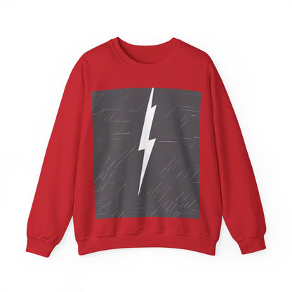 boostlete-am-crew-icon-lightning-glitch-vector-0590 — Unisex Heavy Blend Crewneck (G18000)