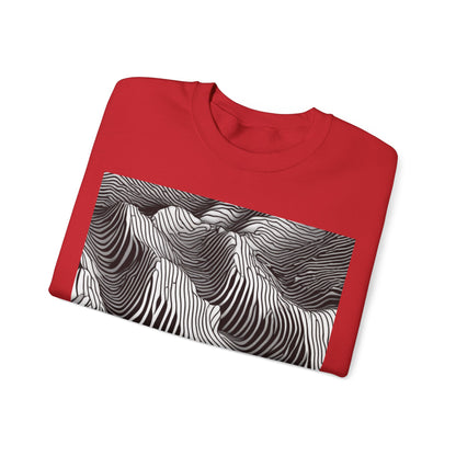 boostlete-field-day-pattern-topographic-isometric-0211 — Unisex Heavy Blend Crewneck Sweatshirt (Gildan)