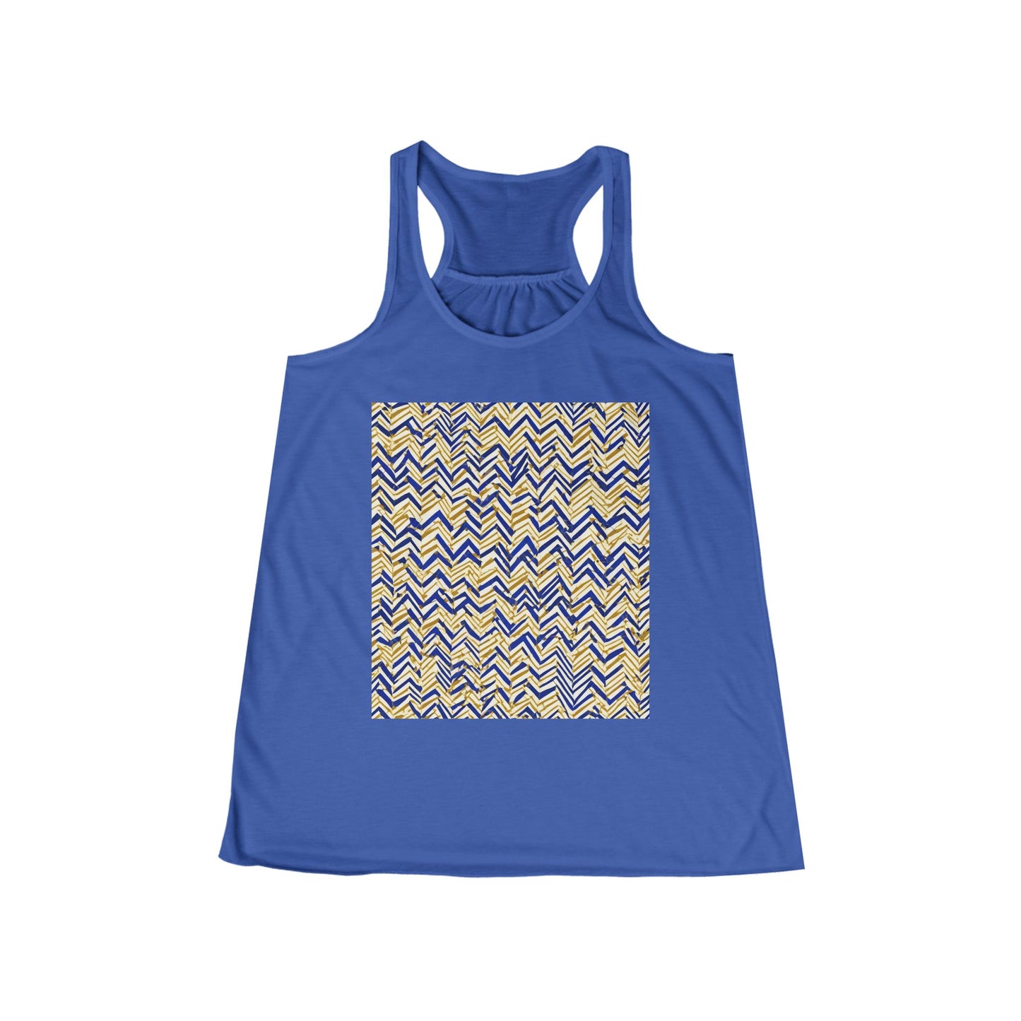 boostlete-boost-mode-pattern-ekg-line-art-0091 — Women's Flowy Racerback Tank (B+C 8800)