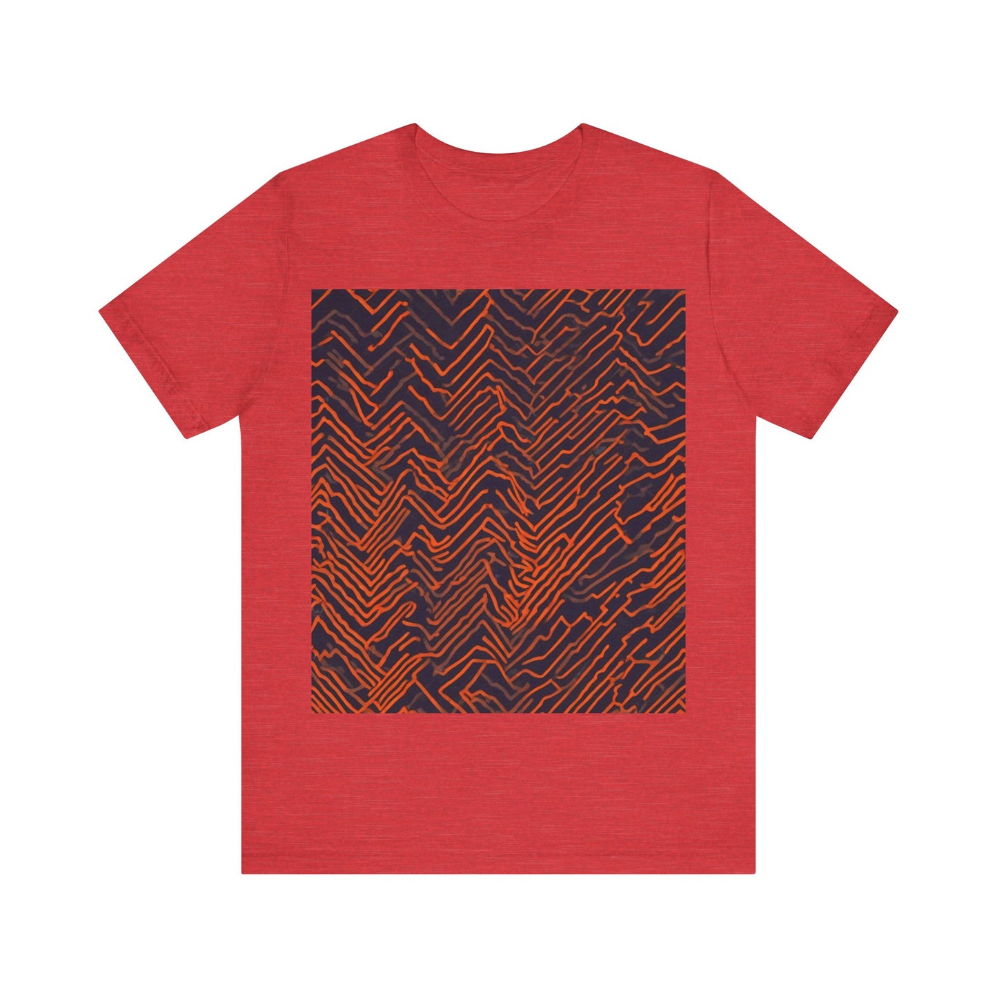 boostlete-field-day-pattern-ekg-modern-0087 — Unisex Jersey Short Sleeve (B+C 3001)