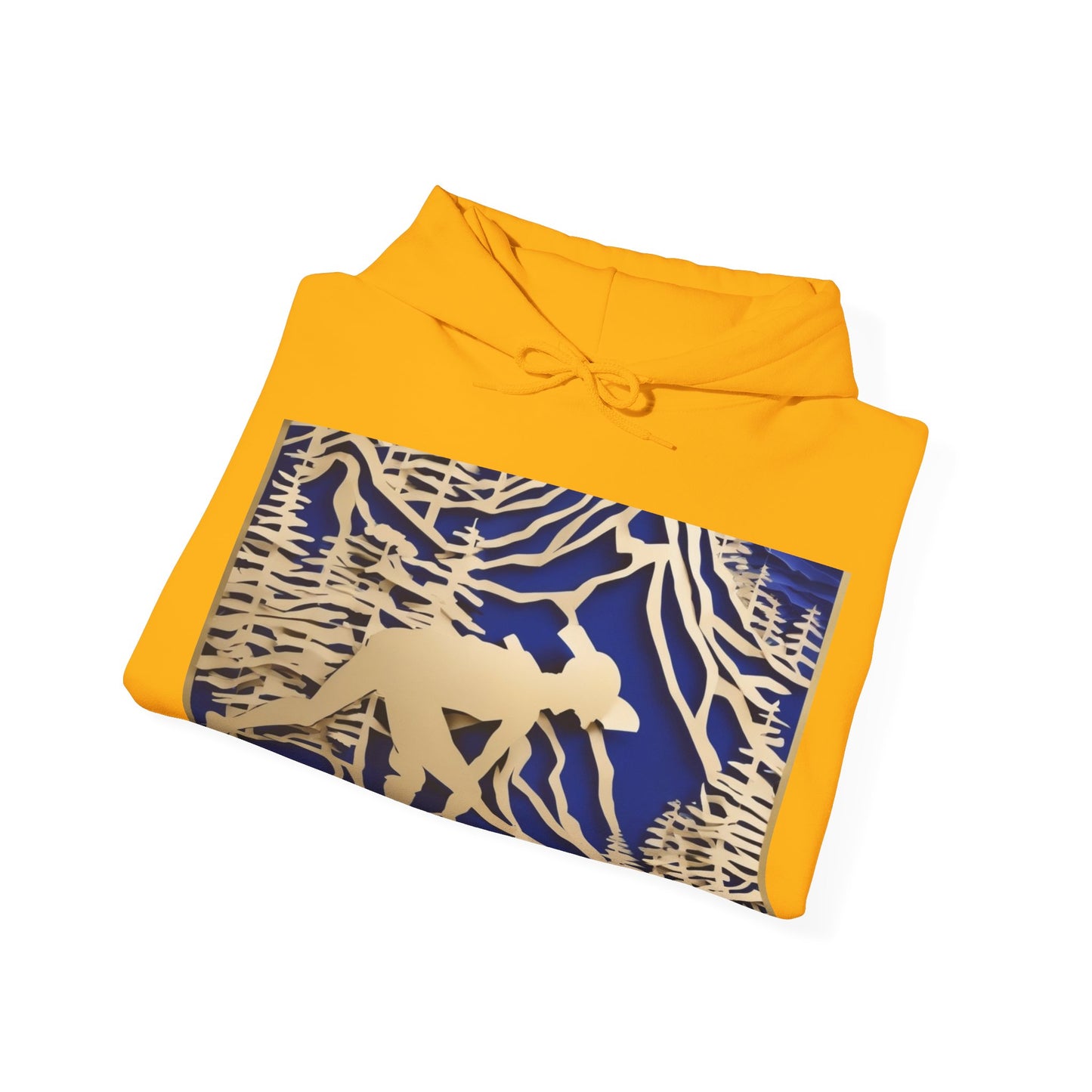 boostlete-recovery-progress-scene-trail-3d-paper-0176 — Unisex Heavy Blend Hooded Sweatshirt (Gildan)