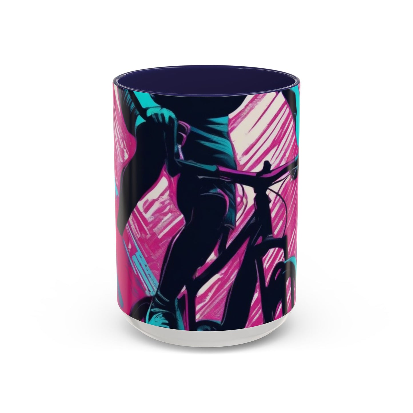 boostlete-field-day-scene-cyclist-glitch-engraved-0256 — Accent Mug 11oz/15oz