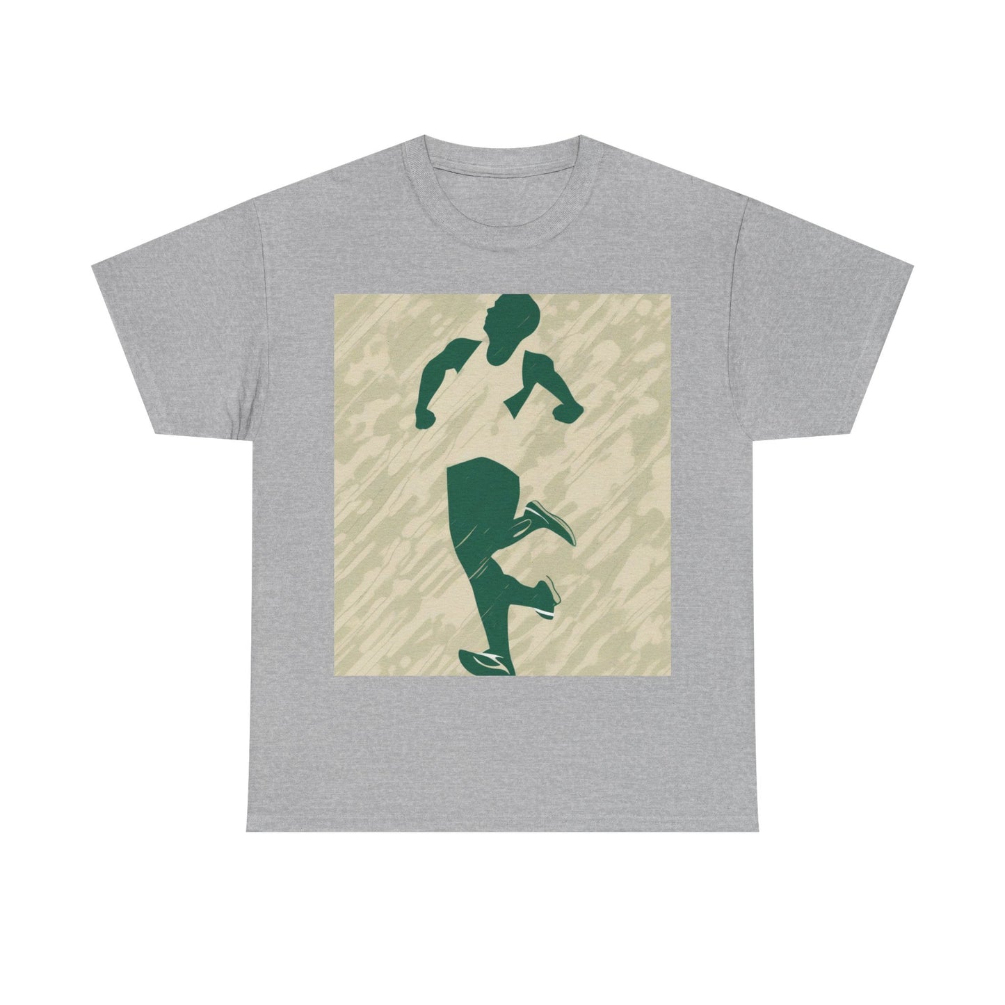 boostlete-am-crew-icon-runner-grainy-blueprint-0134 — Unisex Heavy Cotton Tee (Gildan 5000)