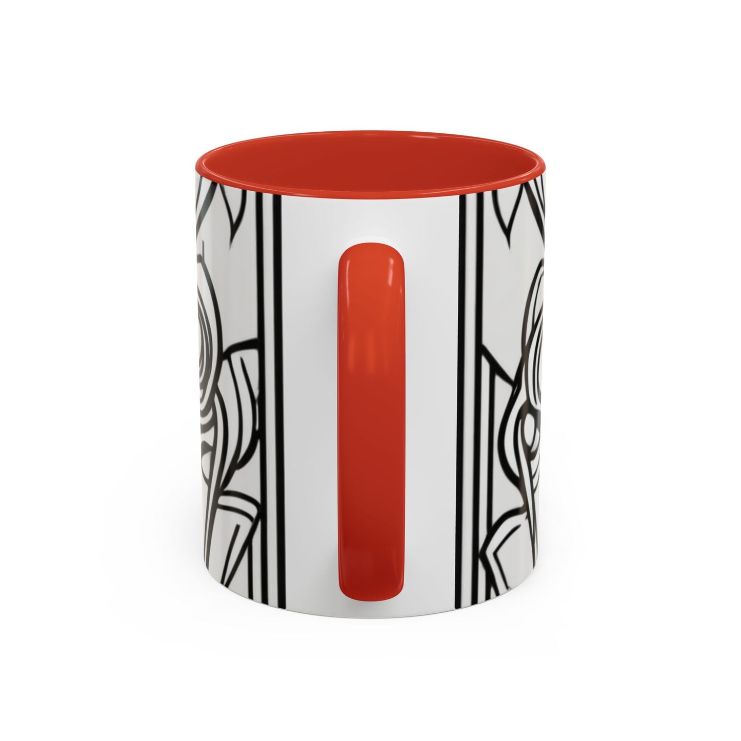 boostlete-boost-mode-icon-crown-offset-line-art-0190 — Accent Mug 11oz/15oz