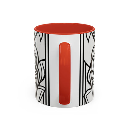 boostlete-boost-mode-icon-crown-offset-line-art-0190 — Accent Mug 11oz/15oz
