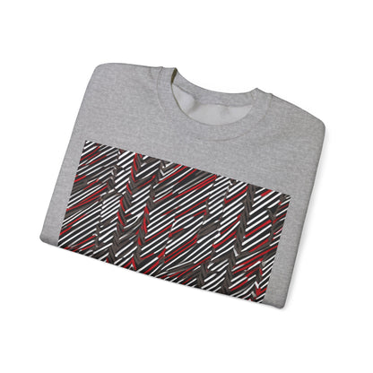 boostlete-field-day-pattern-diagonal-paper-0287 — Unisex Heavy Blend Crewneck Sweatshirt (Gildan)