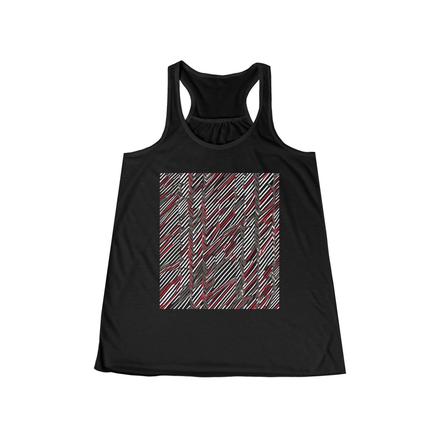 boostlete-field-day-pattern-diagonal-paper-0287 — Women's Flowy Racerback Tank (B+C 8800)