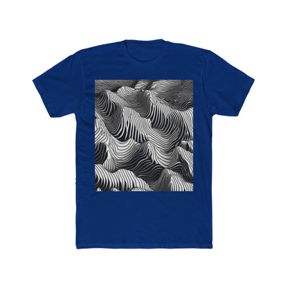 boostlete-field-day-pattern-topographic-isometric-0211 — Unisex Cotton Crew Tee (NL 3600)