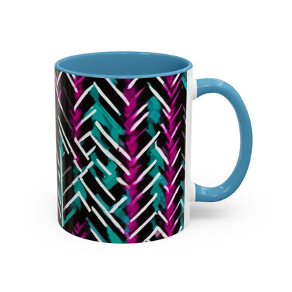 boostlete-recovery-progress-pattern-chevron-retro-0243 — Accent Mug 11/15oz