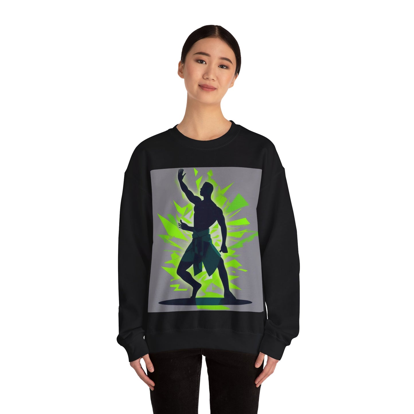 boostlete-mile-by-mile-scene-yogi-offset-isometric-0972 — Unisex Heavy Blend Crewneck (G18000)