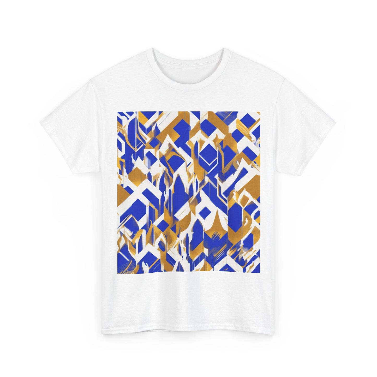boostlete-field-day-icon-flame-glitch-geometric-0090 — Unisex Heavy Cotton Tee (Gildan 5000)