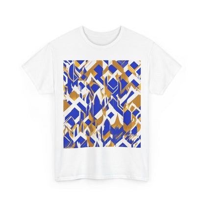 boostlete-field-day-icon-flame-glitch-geometric-0090 — Unisex Heavy Cotton Tee (Gildan 5000)