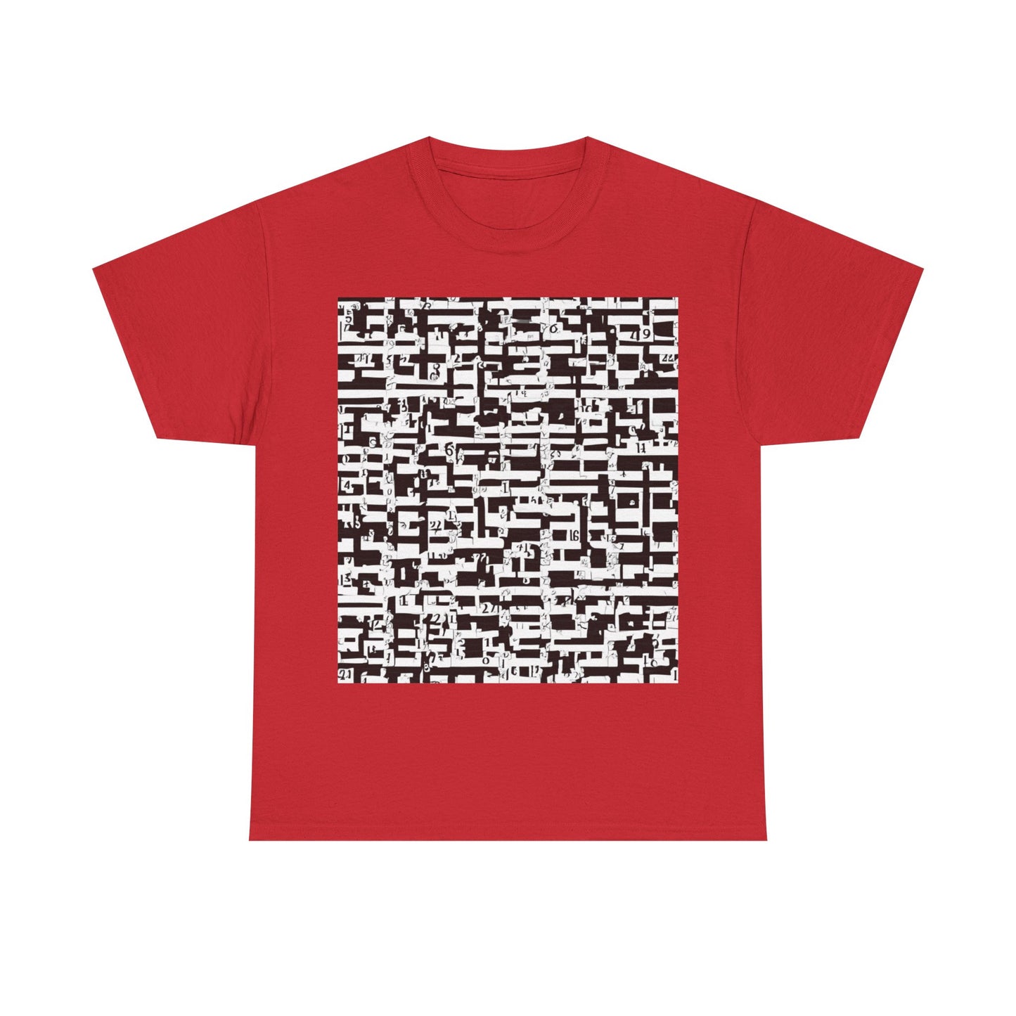 boostlete-iron-intent-pattern-plate-number-badge-0171 — Unisex Heavy Cotton Tee (Gildan 5000)