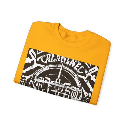 boostlete-am-crew-type-consistency-is-the-flex-centered-industrial-0137 — Unisex Heavy Blend Crewneck Sweatshirt (Gildan)