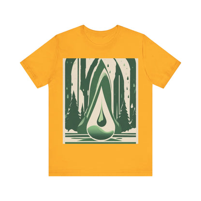 boostlete-quiet-power-icon-water-glitch-retro-0186 — Unisex Jersey Short Sleeve (B+C 3001)