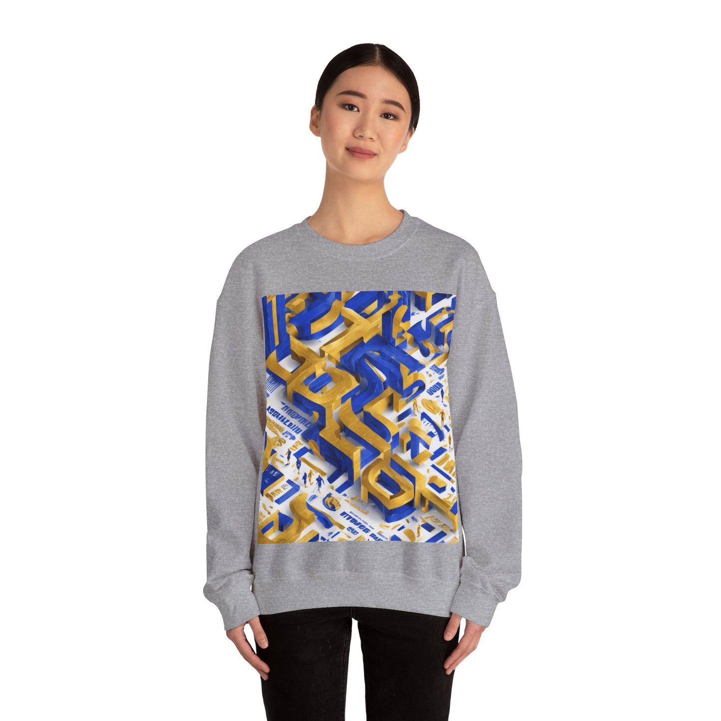 boostlete-iron-intent-type-one-more-rep-arc-isometric-0069 — Unisex Heavy Blend Crewneck Sweatshirt (Gildan)