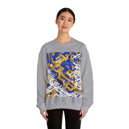 boostlete-iron-intent-type-one-more-rep-arc-isometric-0069 — Unisex Heavy Blend Crewneck Sweatshirt (Gildan)