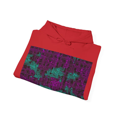 boostlete-boost-mode-pattern-plate-number-monoline-0079 — Unisex Heavy Blend Hooded Sweatshirt (Gildan)