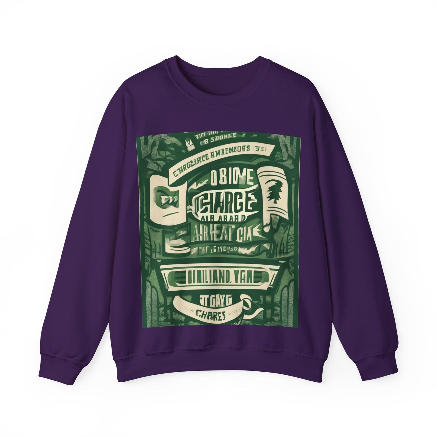 boostlete-am-crew-type-charge-ahead-banner-paper-0965 — Unisex Heavy Blend Crewneck (G18000)