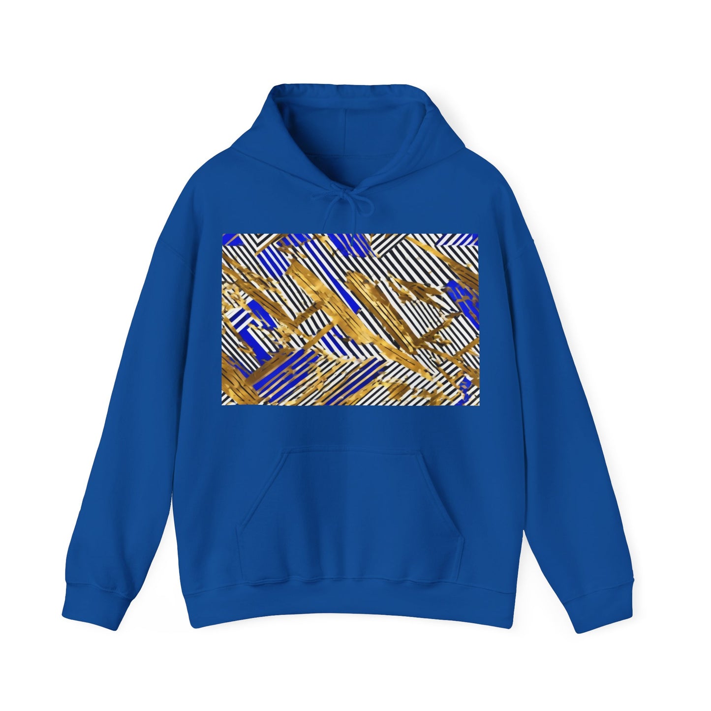 boostlete-boost-mode-pattern-diagonal-monoline-0015 — Unisex Heavy Blend Hooded Sweatshirt (Gildan)