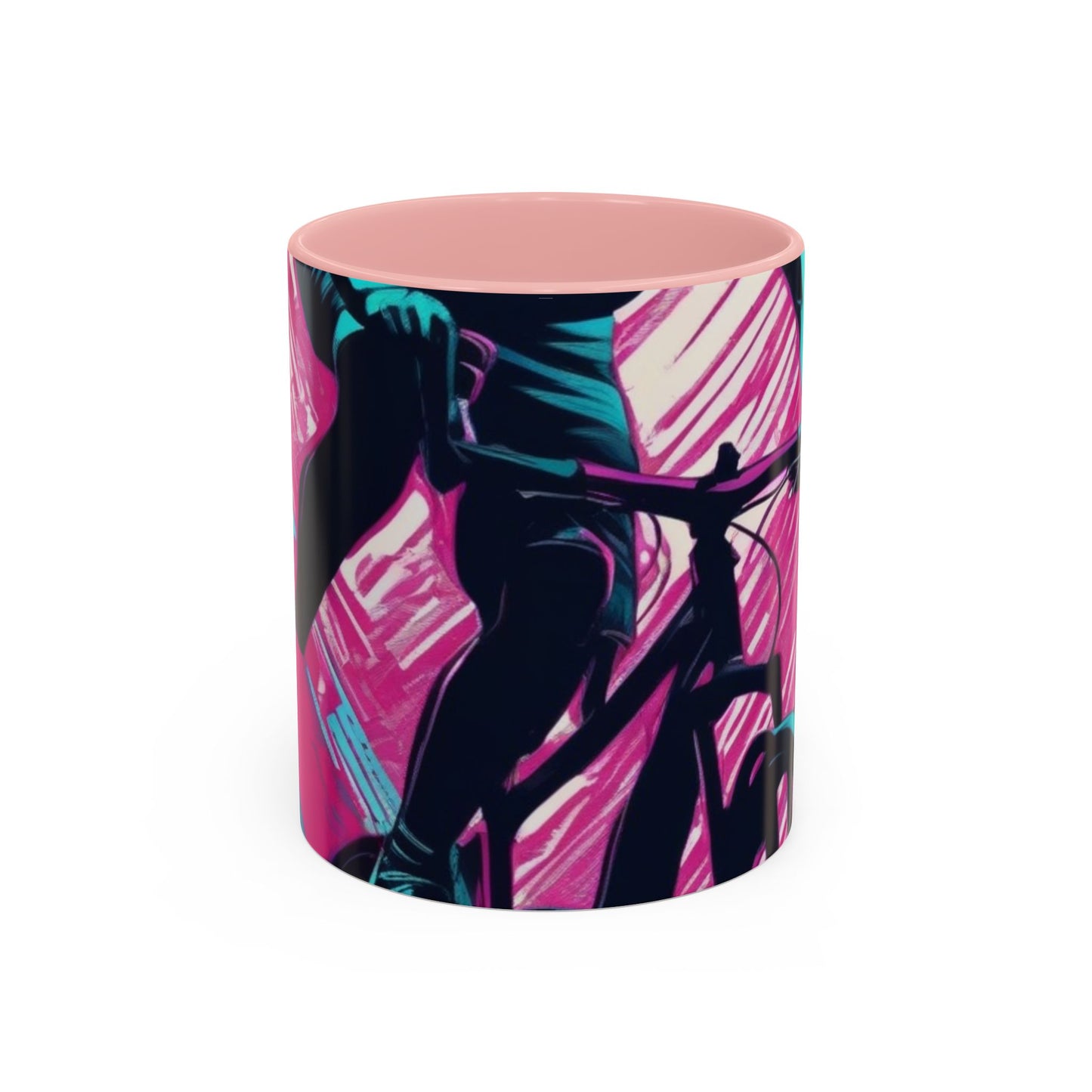 boostlete-field-day-scene-cyclist-glitch-engraved-0256 — Accent Mug 11oz/15oz