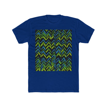 boostlete-mile-by-mile-pattern-chevron-monoline-0051 — Unisex Cotton Crew Tee (NL 3600)