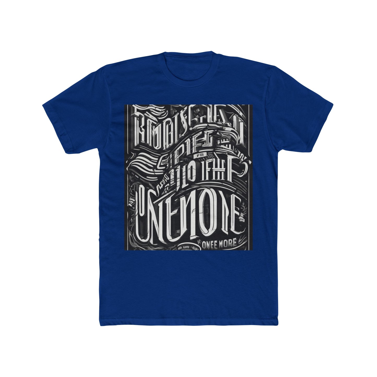 boostlete-mile-by-mile-type-one-more-split-line-art-0001 — Unisex Cotton Crew Tee (NL 3600)