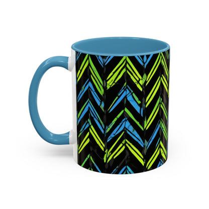 boostlete-mile-by-mile-pattern-chevron-monoline-0051 — Accent Mug 11oz/15oz