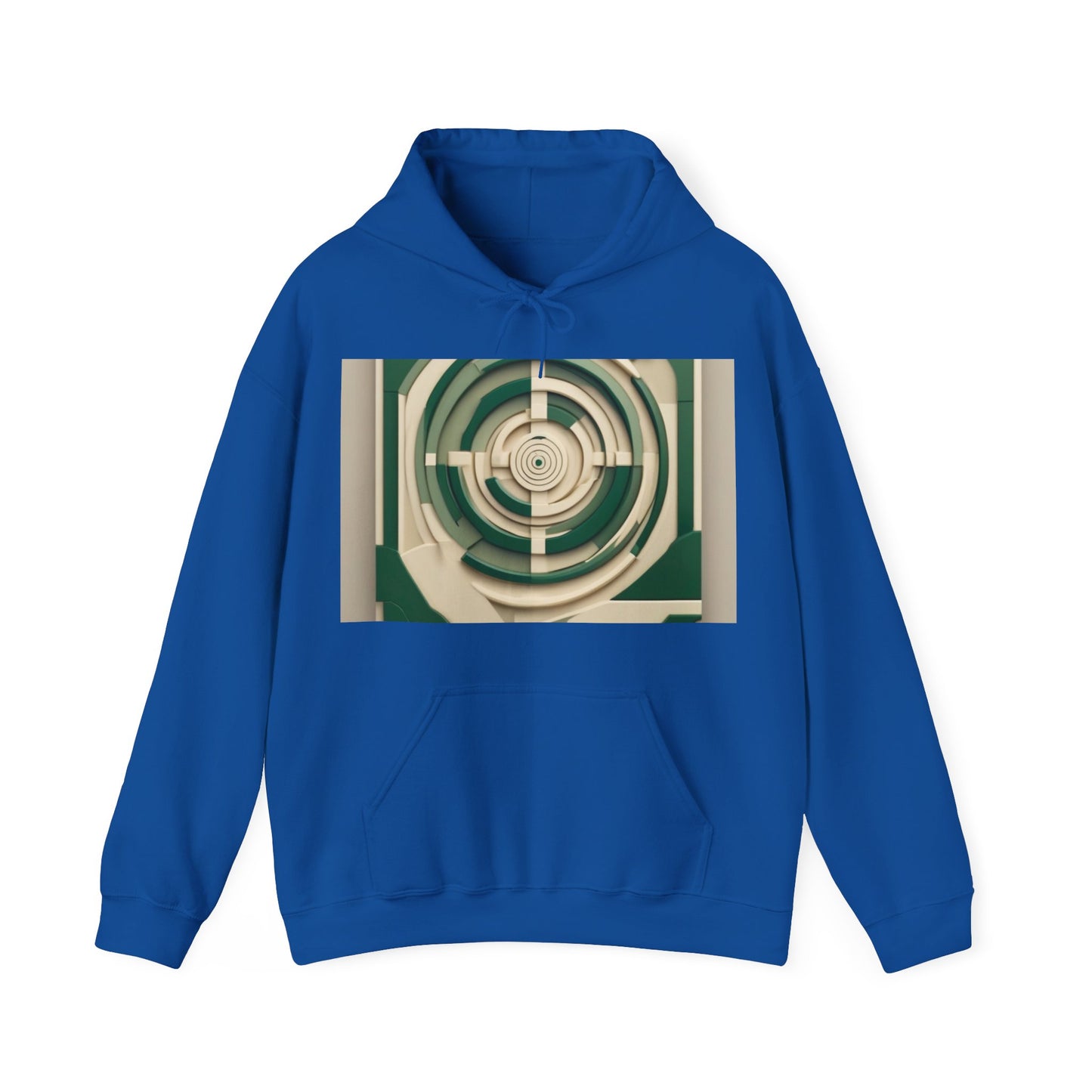boostlete-mile-by-mile-icon-target-3d-modern-0306 — Unisex Heavy Blend Hoodie (G18500)