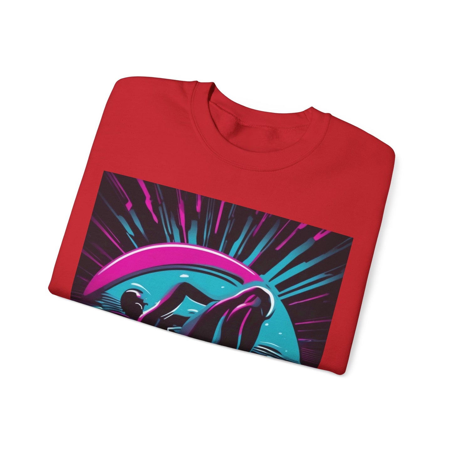 boostlete-pr-season-icon-swimmer-duotone-bold-0126 — Unisex Heavy Blend Crewneck Sweatshirt (Gildan)