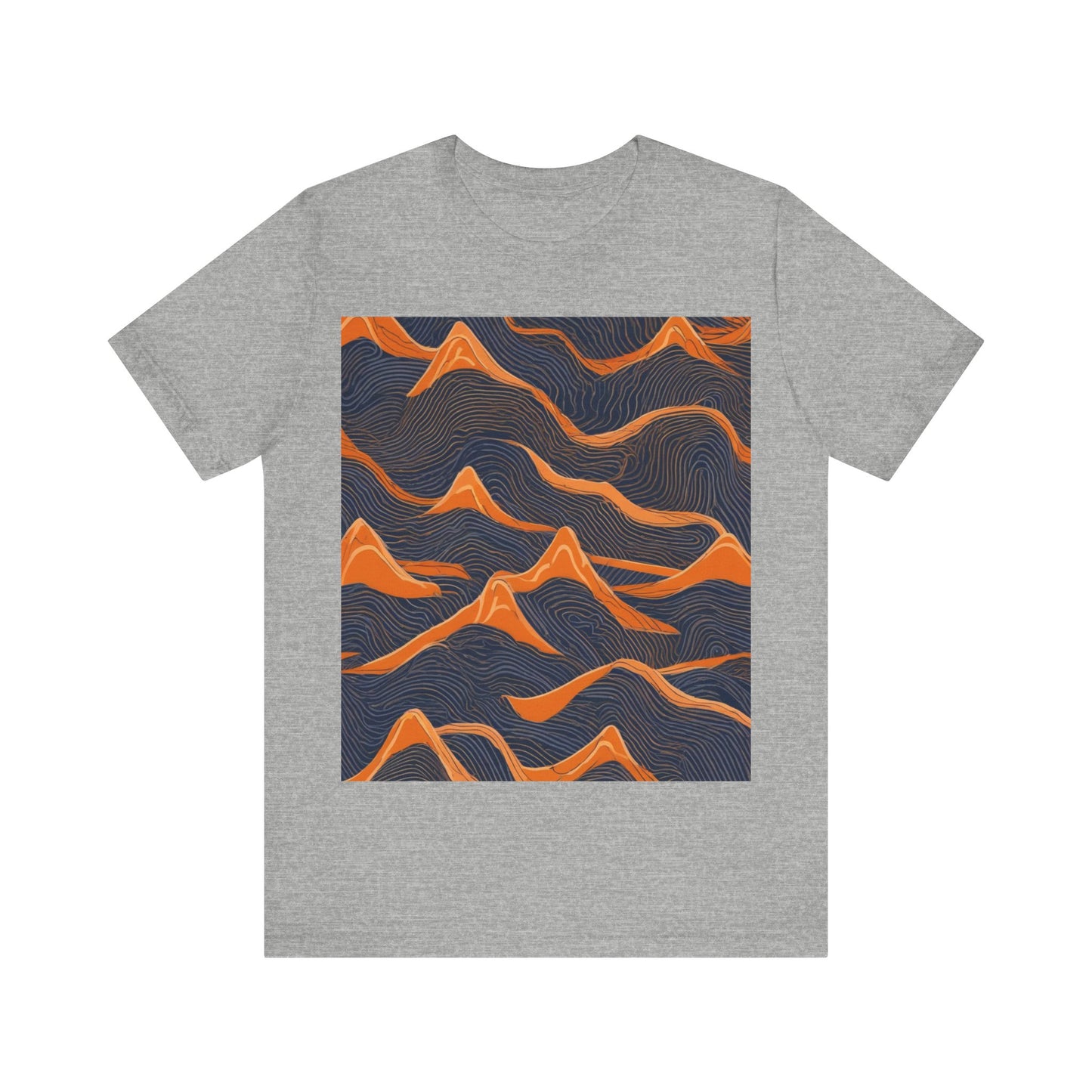 boostlete-boost-mode-pattern-topographic-engraved-0035 — Unisex Jersey Short Sleeve (B+C 3001)