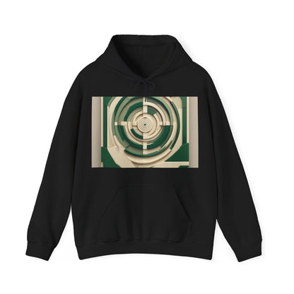 boostlete-mile-by-mile-icon-target-3d-modern-0306 — Unisex Heavy Blend Hoodie (G18500)