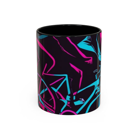 boostlete-rise-grind-scene-cyclist-outline-vector-0868 — Accent Mug 11/15oz