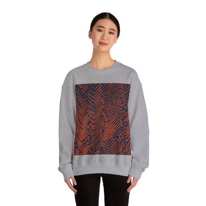 boostlete-field-day-pattern-ekg-modern-0087 — Unisex Heavy Blend Crewneck Sweatshirt (Gildan)