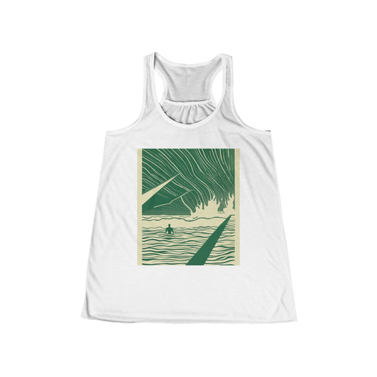boostlete-mile-by-mile-icon-swimmer-motion-isometric-0078 — Women's Flowy Racerback Tank (B+C 8800)