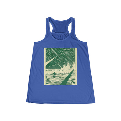 boostlete-mile-by-mile-icon-swimmer-motion-isometric-0078 — Women's Flowy Racerback Tank (B+C 8800)
