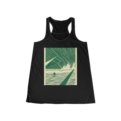 boostlete-mile-by-mile-icon-swimmer-motion-isometric-0078 — Women's Flowy Racerback Tank (B+C 8800)
