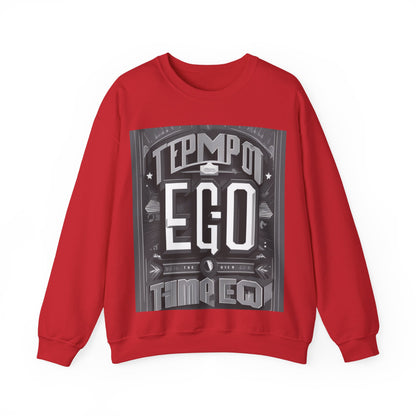 boostlete-mile-by-mile-type-tempo-over-ego-banner-modern-0093 — Unisex Heavy Blend Crewneck Sweatshirt (Gildan)