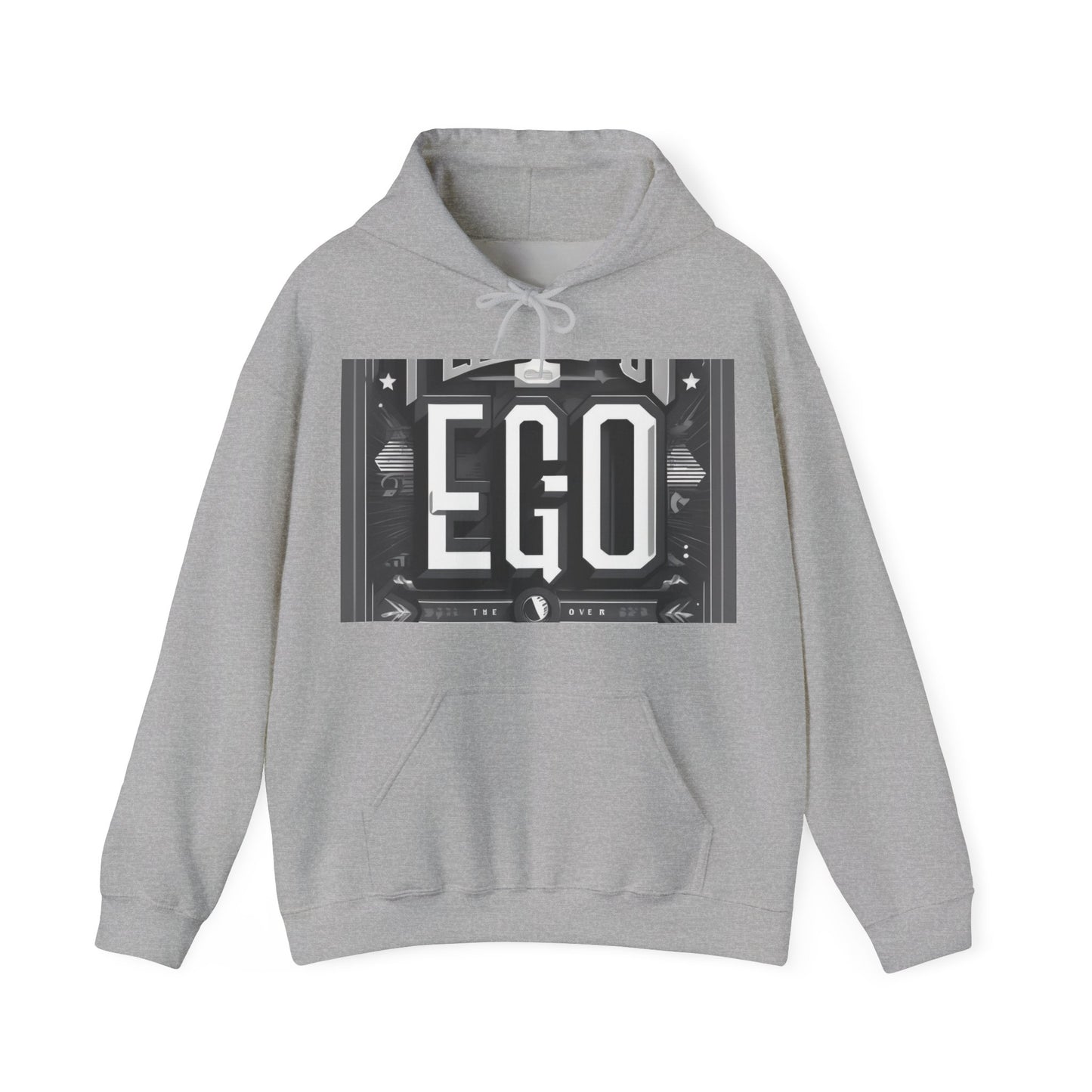 boostlete-mile-by-mile-type-tempo-over-ego-banner-modern-0093 — Unisex Heavy Blend Hooded Sweatshirt (Gildan)