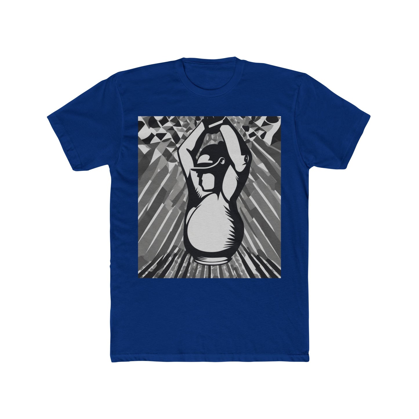 boostlete-iron-intent-scene-kettlebell-grainy-modern-0276 — Unisex Cotton Crew Tee (NL 3600)