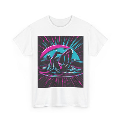 boostlete-pr-season-icon-swimmer-duotone-bold-0126 — Unisex Heavy Cotton Tee (Gildan 5000)