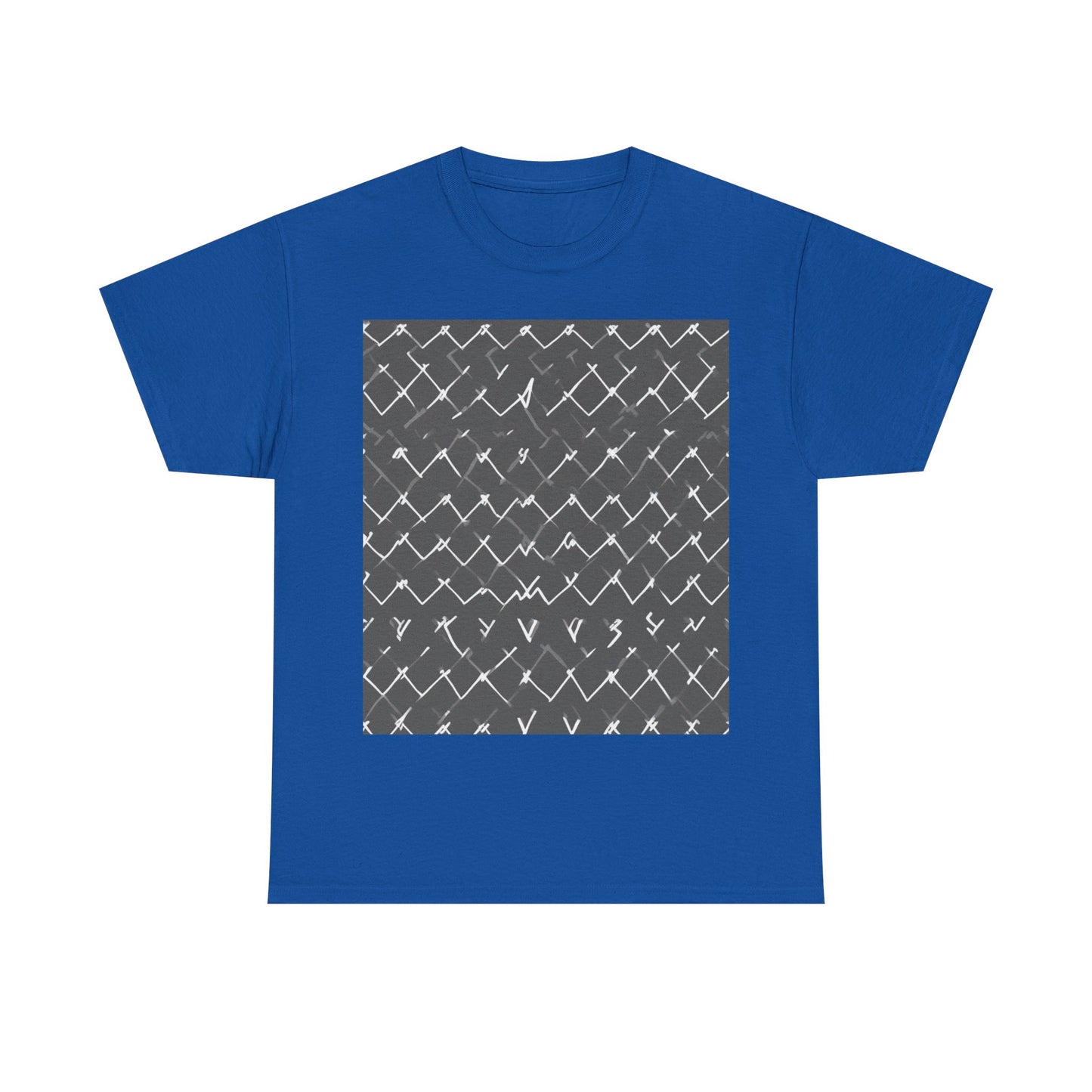 boostlete-am-crew-pattern-ekg-bold-0047 — Unisex Heavy Cotton Tee (Gildan 5000)
