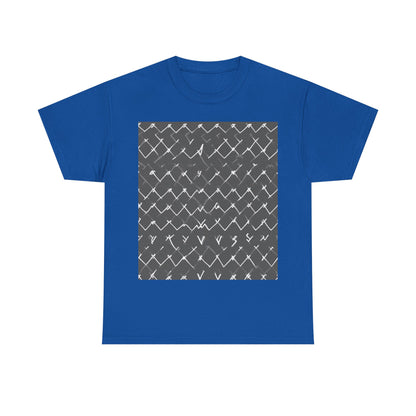 boostlete-am-crew-pattern-ekg-bold-0047 — Unisex Heavy Cotton Tee (Gildan 5000)